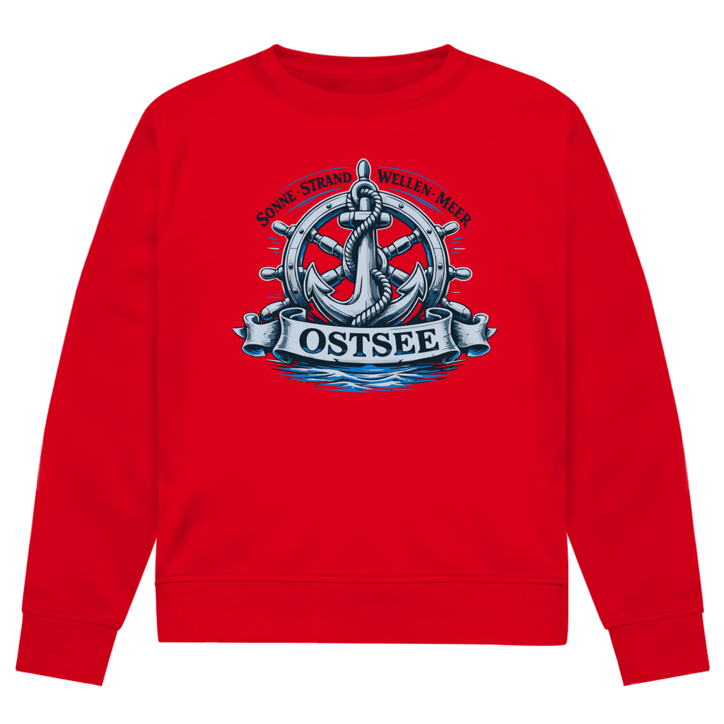 Sweatshirt Herren "Ostsee Anker" #559 - beidseitiger Druck