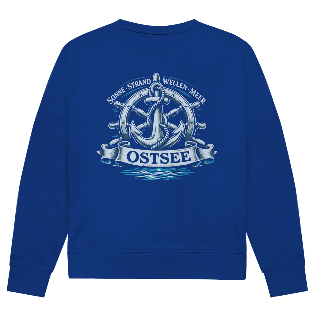 Sweatshirt Herren "Ostsee Anker" #559 - beidseitiger Druck