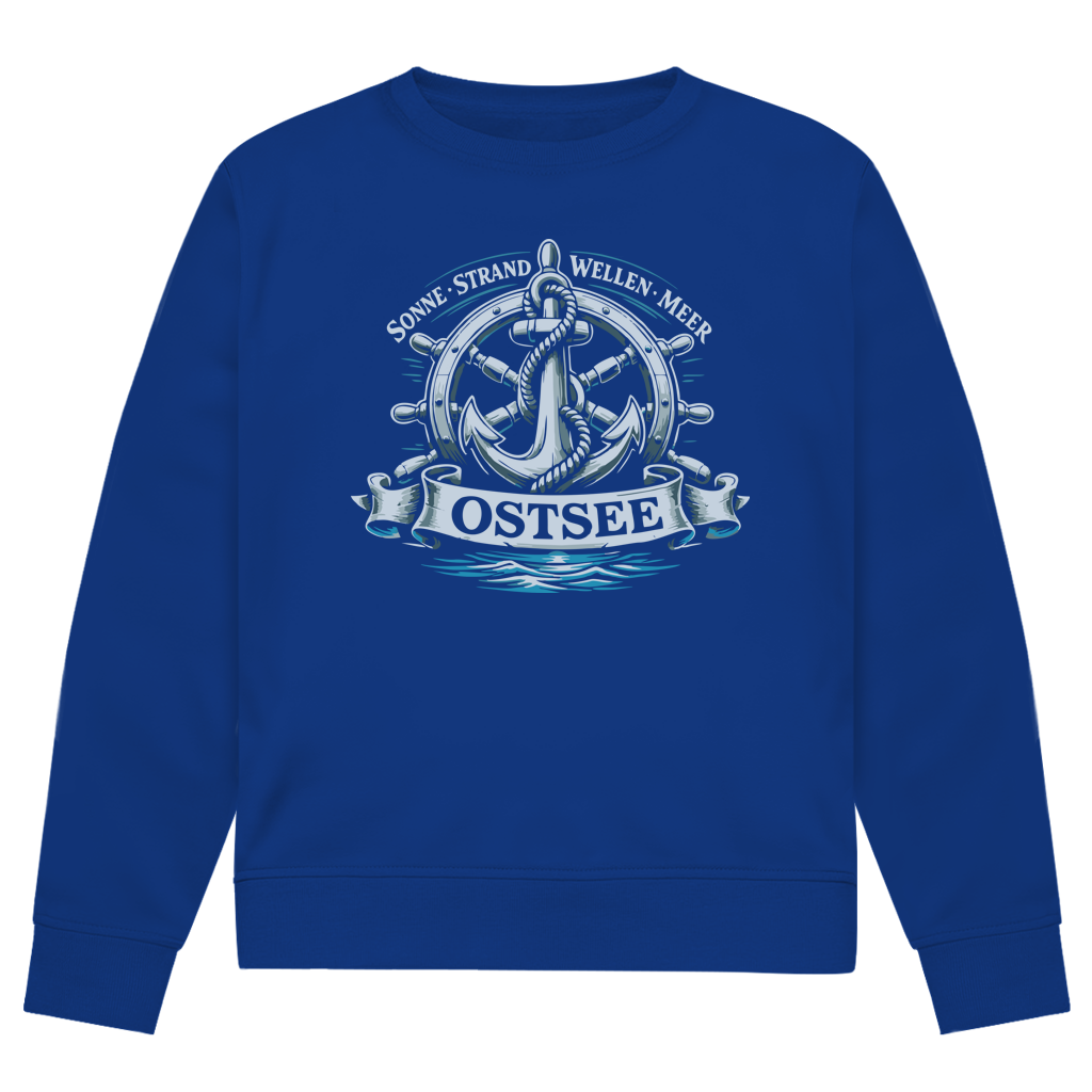 Sweatshirt Herren "Ostsee Anker" #559 - beidseitiger Druck