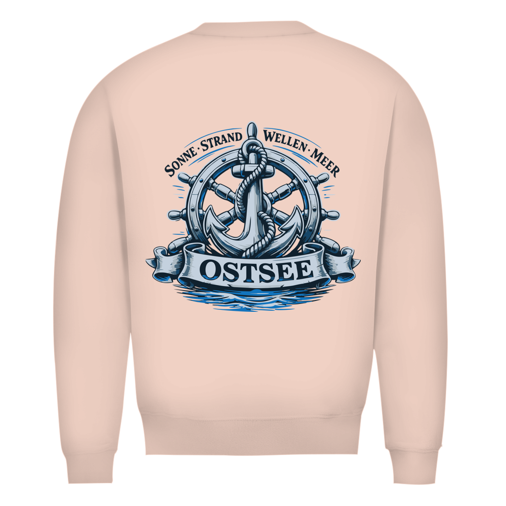 Sweatshirt Herren "Ostsee Anker" #559 - beidseitiger Druck