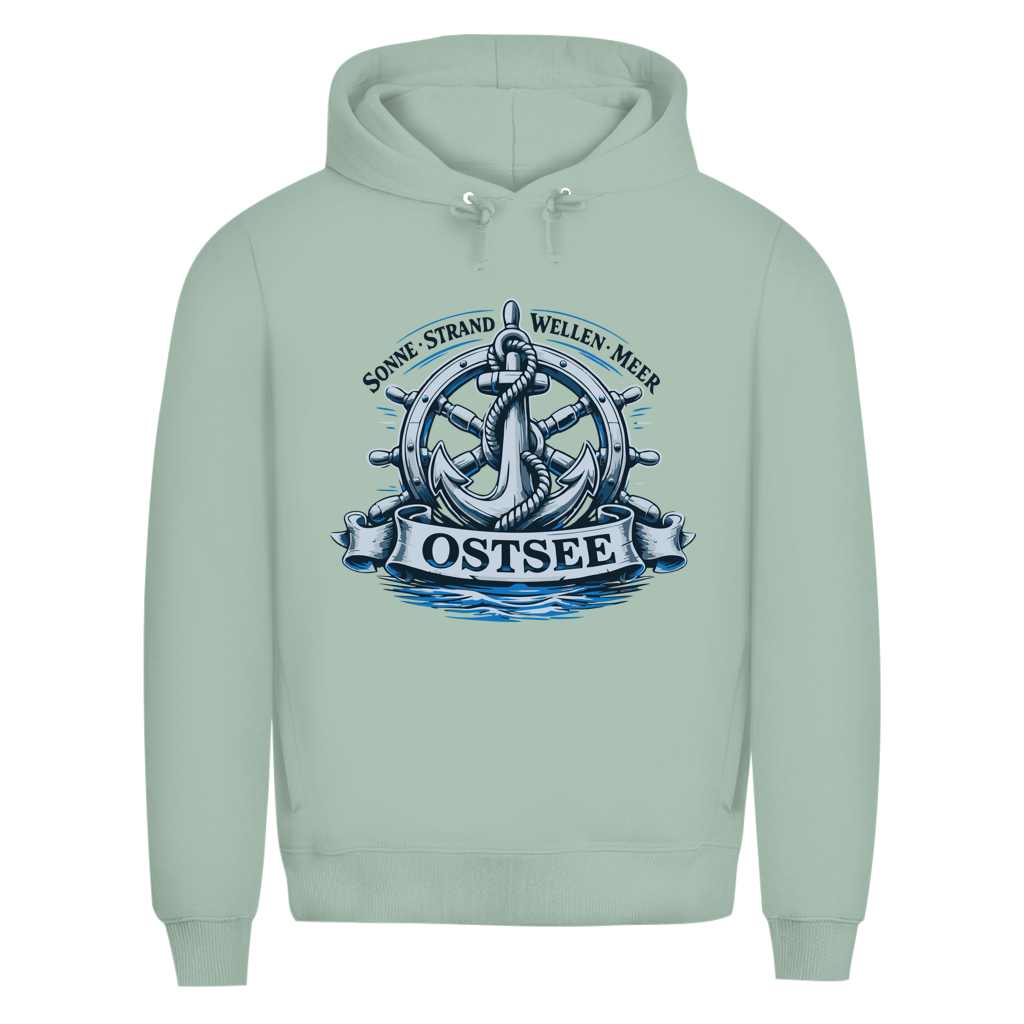 Hoodie Herren  "Ostsee Anker" #559 - einseitiger Druck