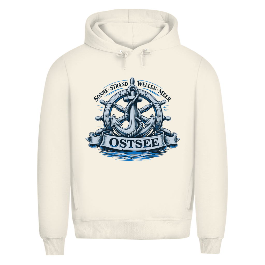 Hoodie Herren  "Ostsee Anker" #559 - einseitiger Druck