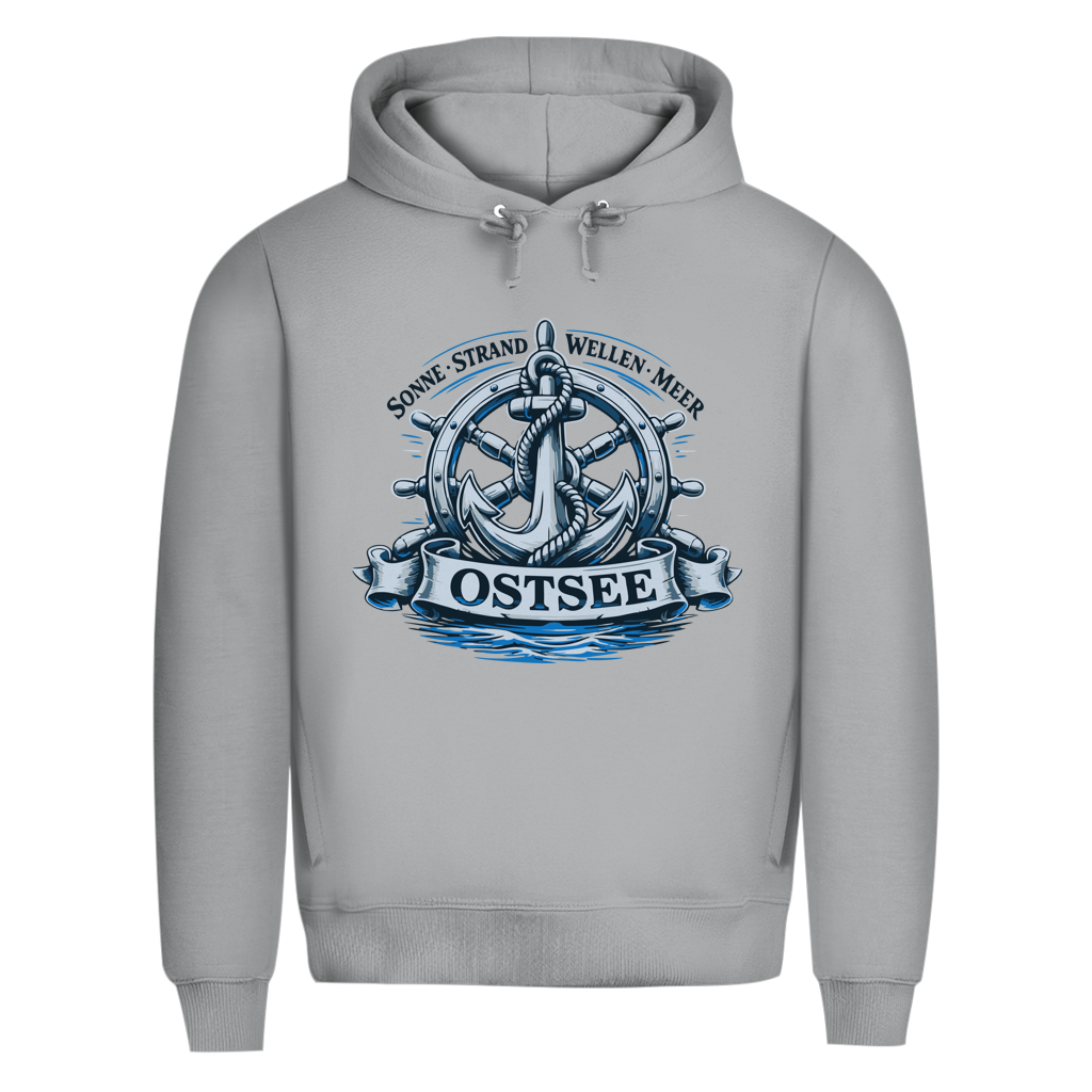 Hoodie Herren  "Ostsee Anker" #559 - einseitiger Druck