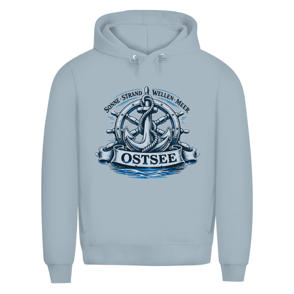 Hoodie Herren  "Ostsee Anker" #559 - einseitiger Druck