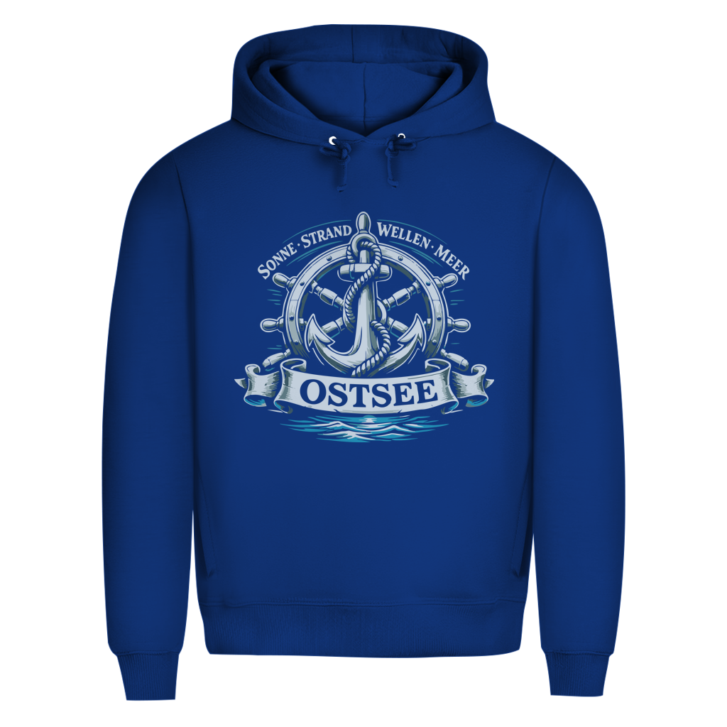 Hoodie Herren  "Ostsee Anker" #559 - einseitiger Druck