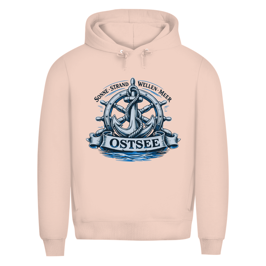 Hoodie Herren  "Ostsee Anker" #559 - einseitiger Druck
