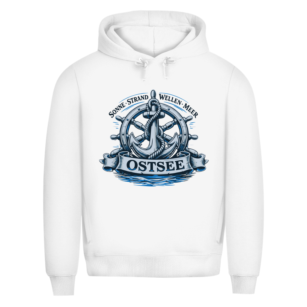 Hoodie Herren  "Ostsee Anker" #559 - einseitiger Druck