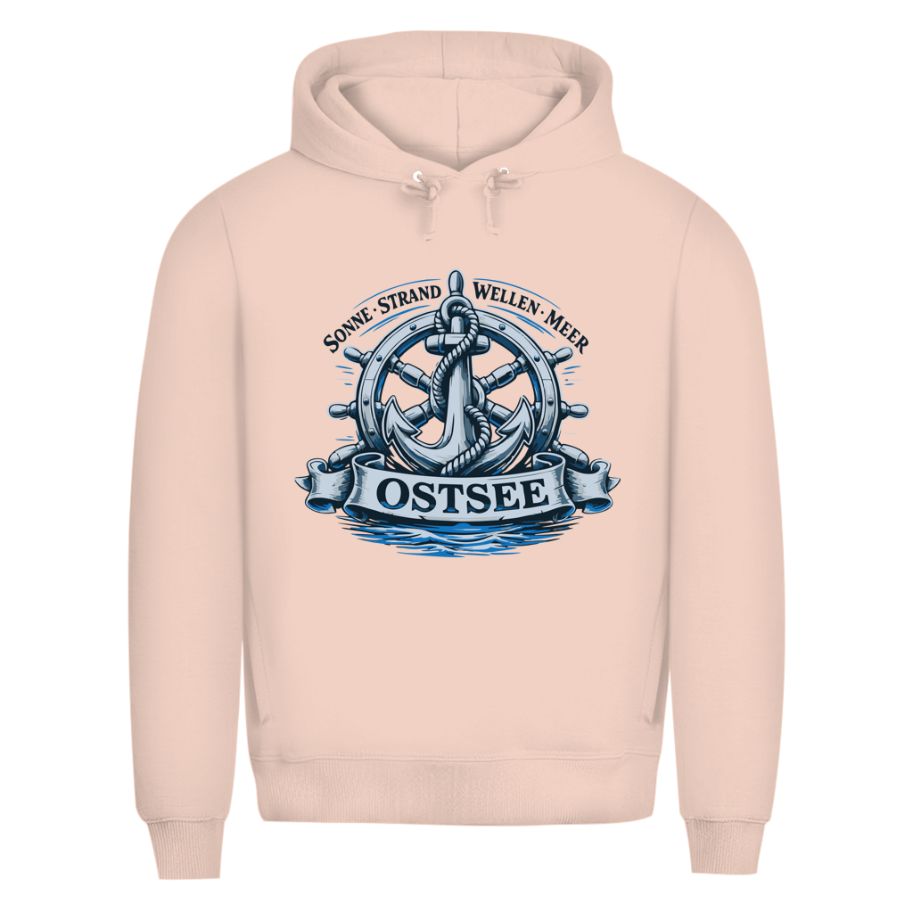 Hoodie Herren  "Ostsee Anker" #559 - beidseitiger Druck