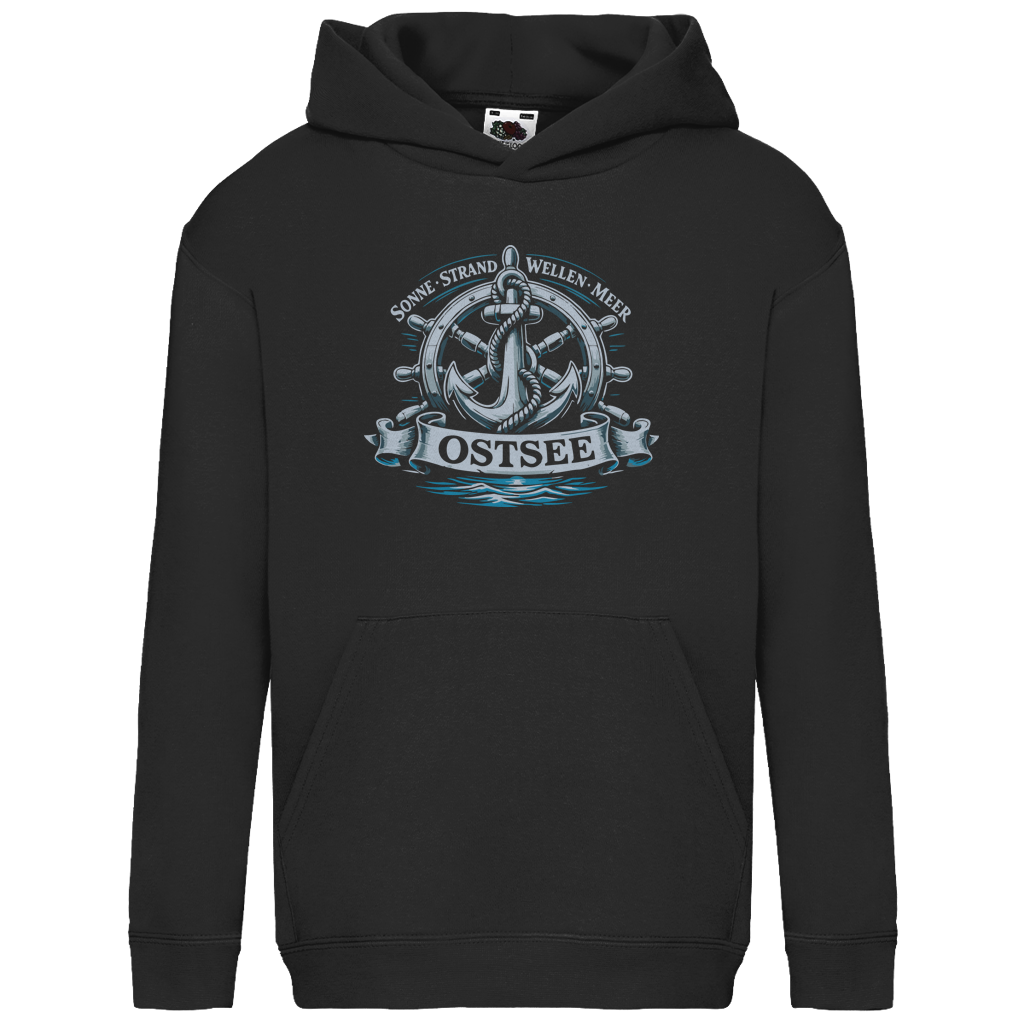 Hoodie Kinder  "Ostsee Anker" #559 - einseitiger Druck
