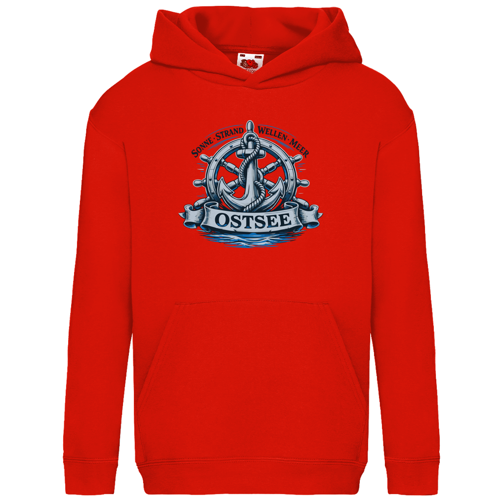 Hoodie Kinder  "Ostsee Anker" #559 - einseitiger Druck