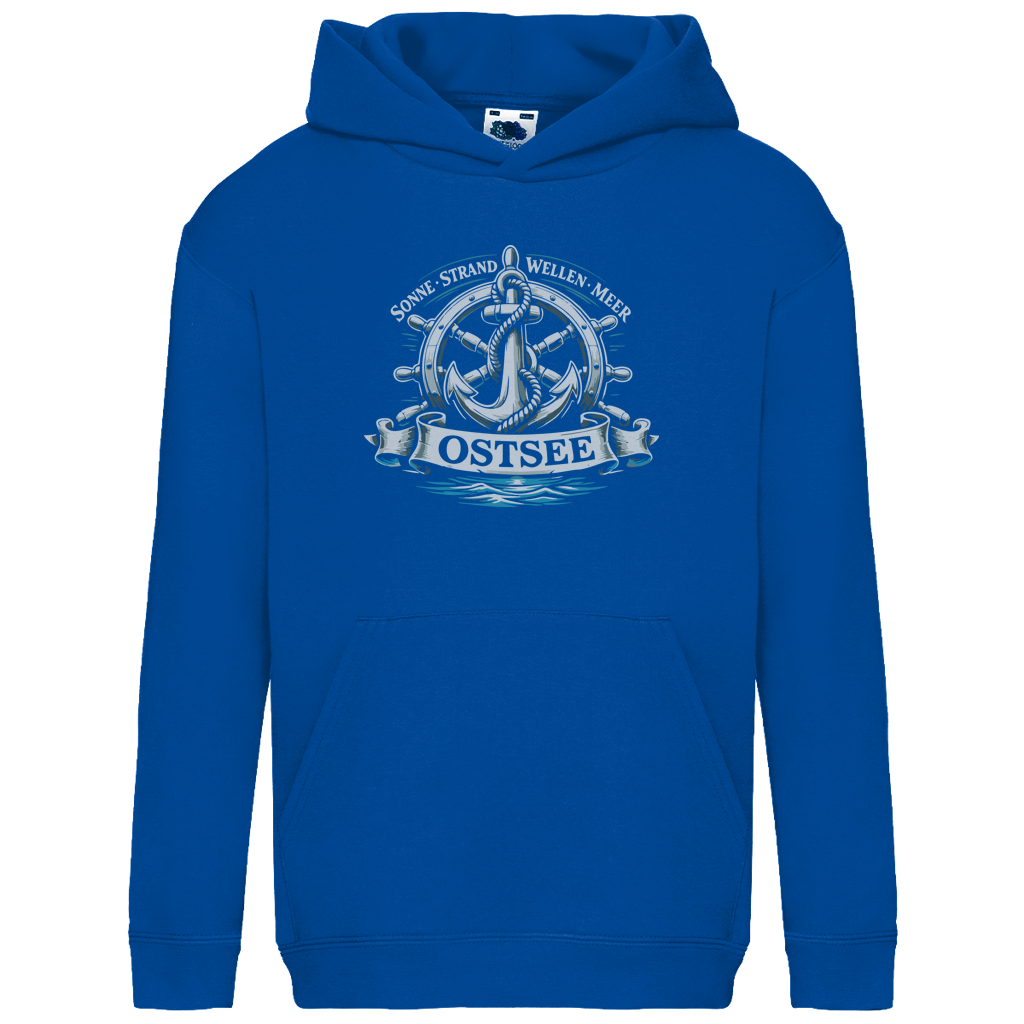 Hoodie Kinder  "Ostsee Anker" #559 - einseitiger Druck