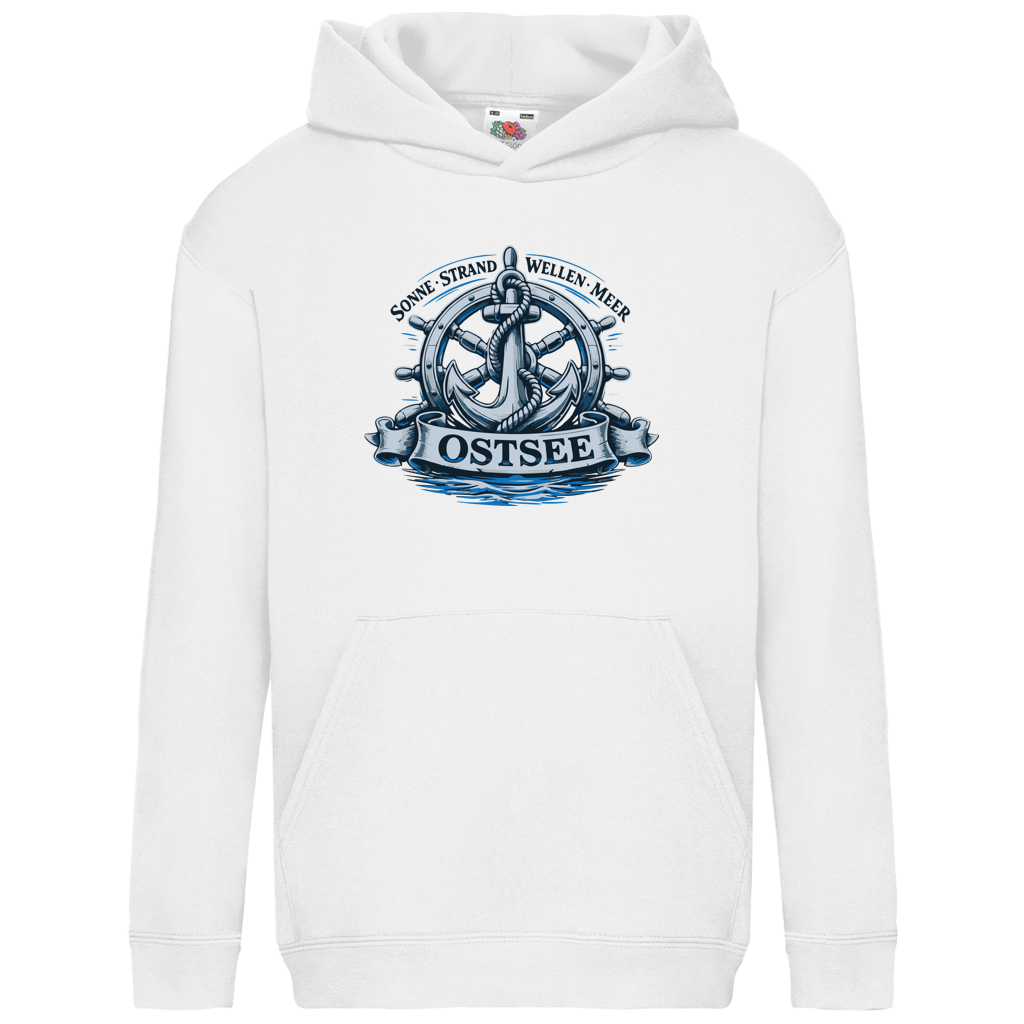 Hoodie Kinder  "Ostsee Anker" #559 - einseitiger Druck