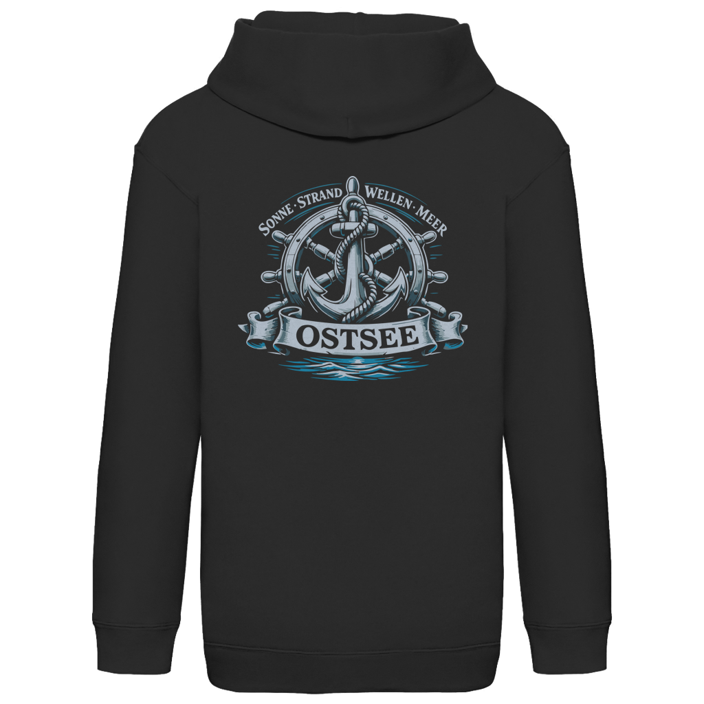 Hoodie Kinder  "Ostsee Anker" #559 - beidseitiger Druck