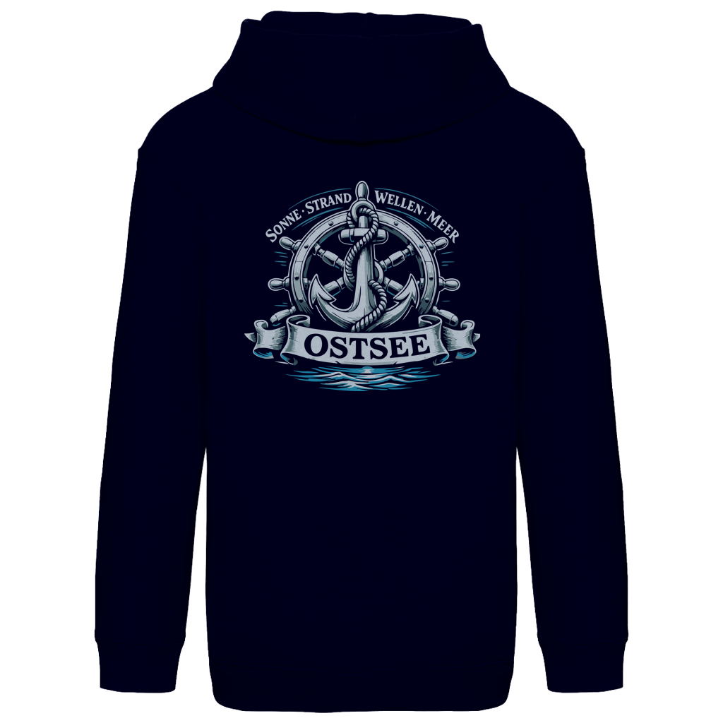 Hoodie Kinder  "Ostsee Anker" #559 - beidseitiger Druck