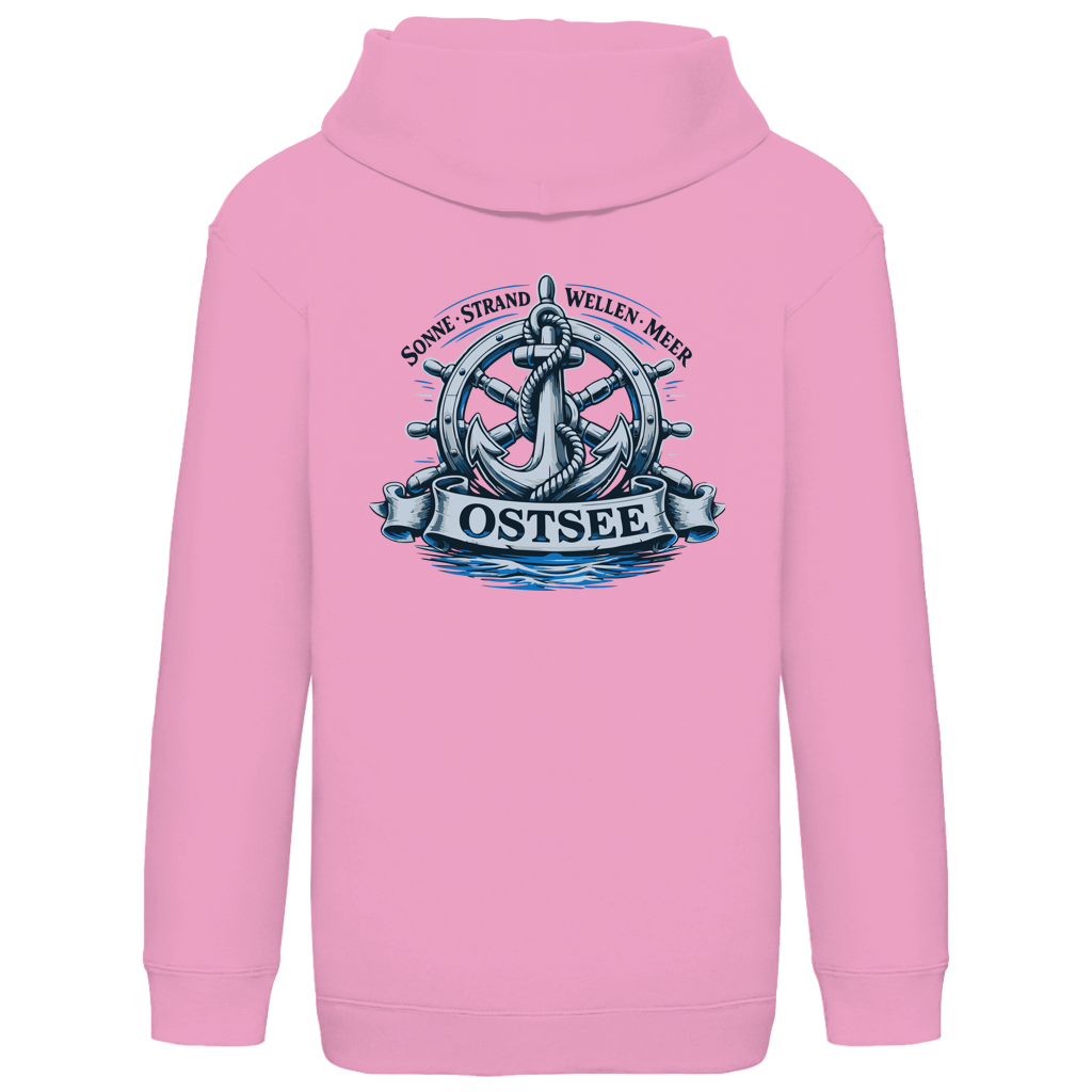 Hoodie Kinder  "Ostsee Anker" #559 - beidseitiger Druck