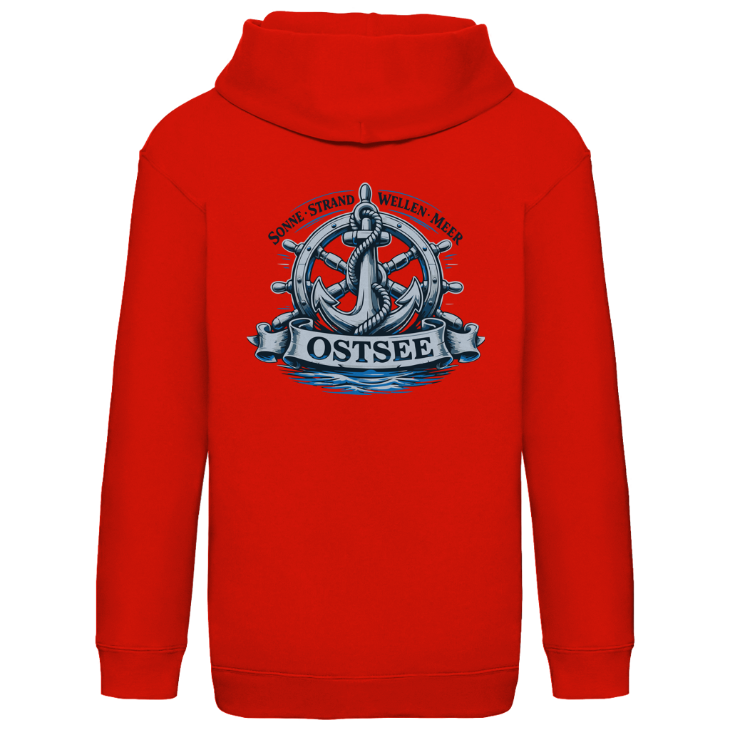Hoodie Kinder  "Ostsee Anker" #559 - beidseitiger Druck