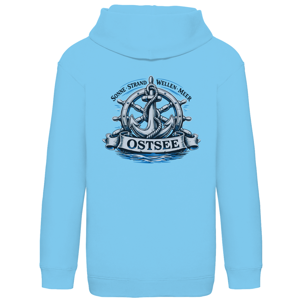 Hoodie Kinder  "Ostsee Anker" #559 - beidseitiger Druck