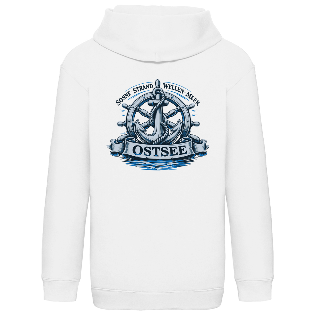Hoodie Kinder  "Ostsee Anker" #559 - beidseitiger Druck