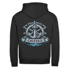Hoodie-Jacke  "Ostsee Anker" #559 - beidseitiger Druck