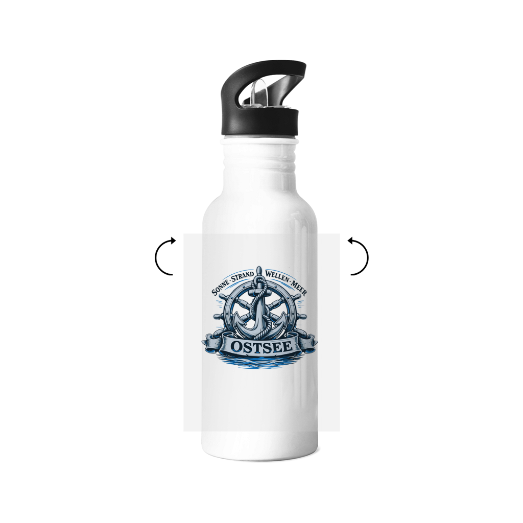 Edelstahl-Trinkflasche  "Ostsee Anker" #559