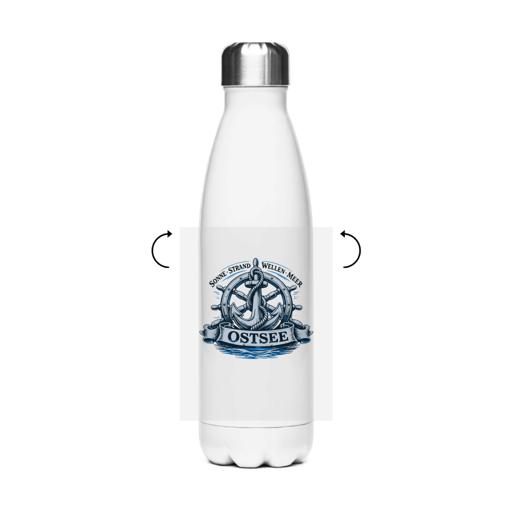 Edelstahl-Thermoflasche  "Ostsee Anker" #559