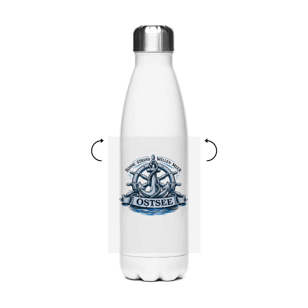 Edelstahl-Thermoflasche  "Ostsee Anker" #559
