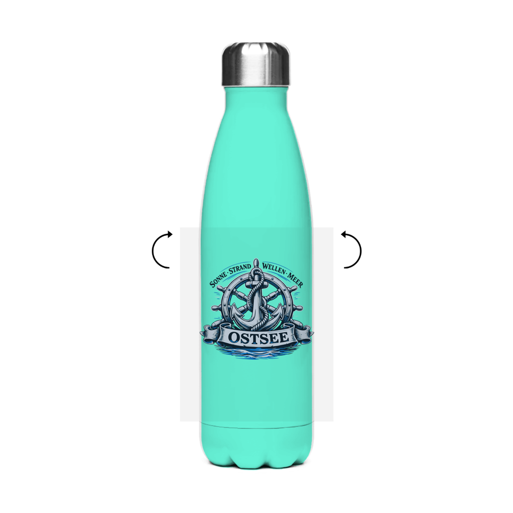 Edelstahl-Thermoflasche  "Ostsee Anker" #559