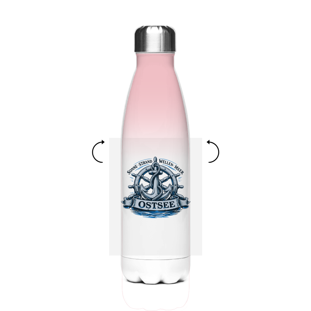 Edelstahl-Thermoflasche  "Ostsee Anker" #559