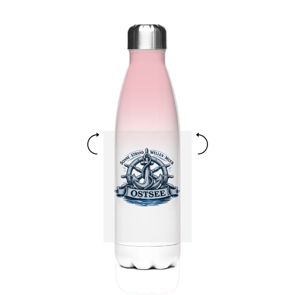 Edelstahl-Thermoflasche  "Ostsee Anker" #559