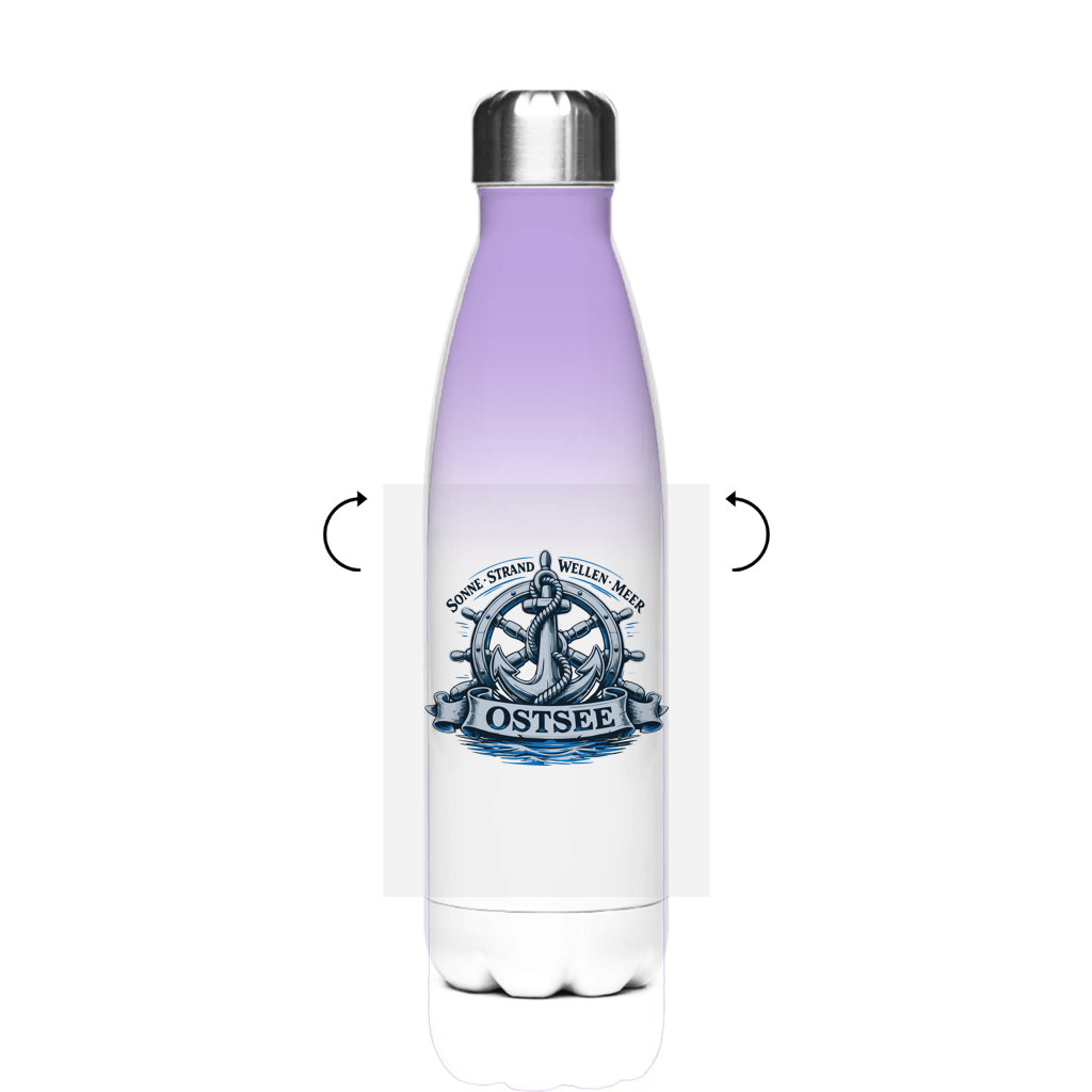 Edelstahl-Thermoflasche  "Ostsee Anker" #559