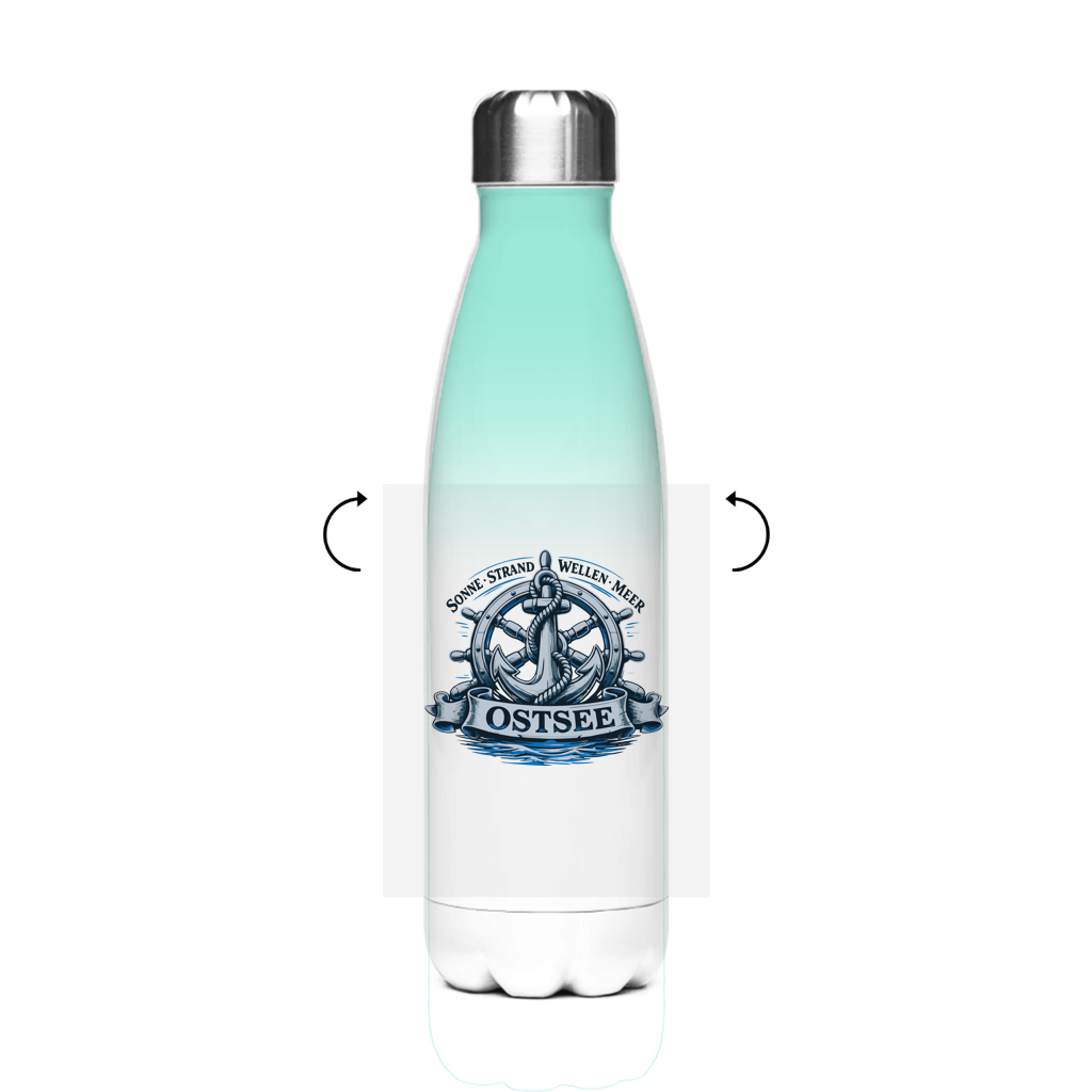 Edelstahl-Thermoflasche  "Ostsee Anker" #559