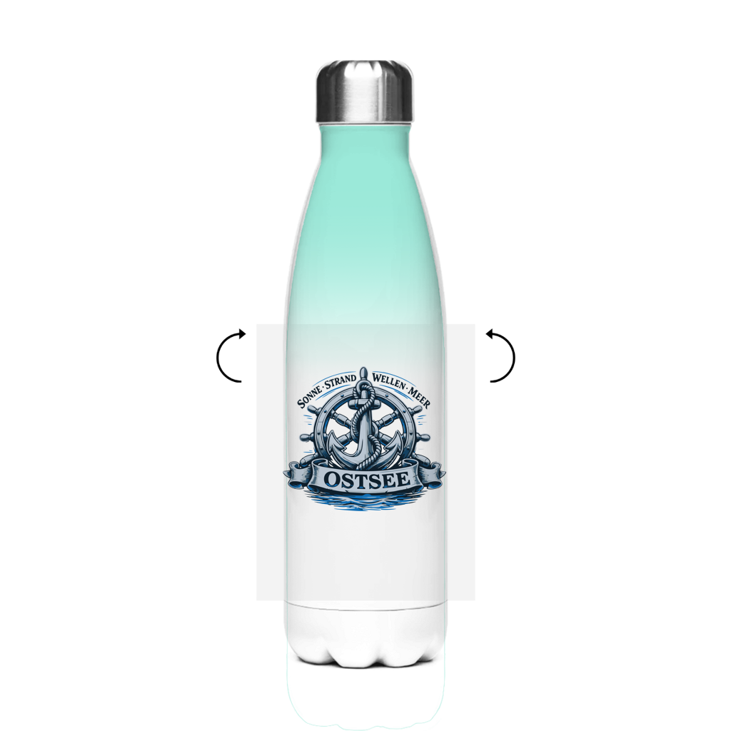 Edelstahl-Thermoflasche  "Ostsee Anker" #559