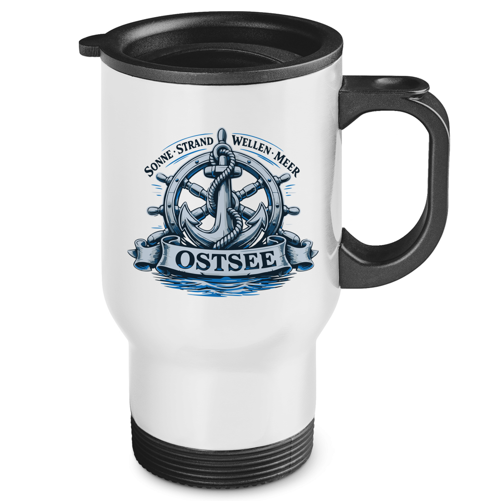 Edelstahl-Thermobecher  "Ostsee Anker" #559