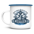 Emaille Tasse   "Ostsee Anker" #559