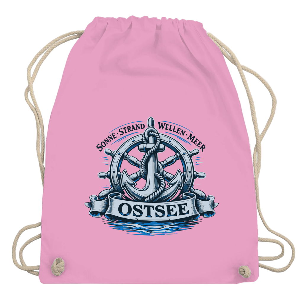 Kordelrucksack  "Ostsee Anker" #559