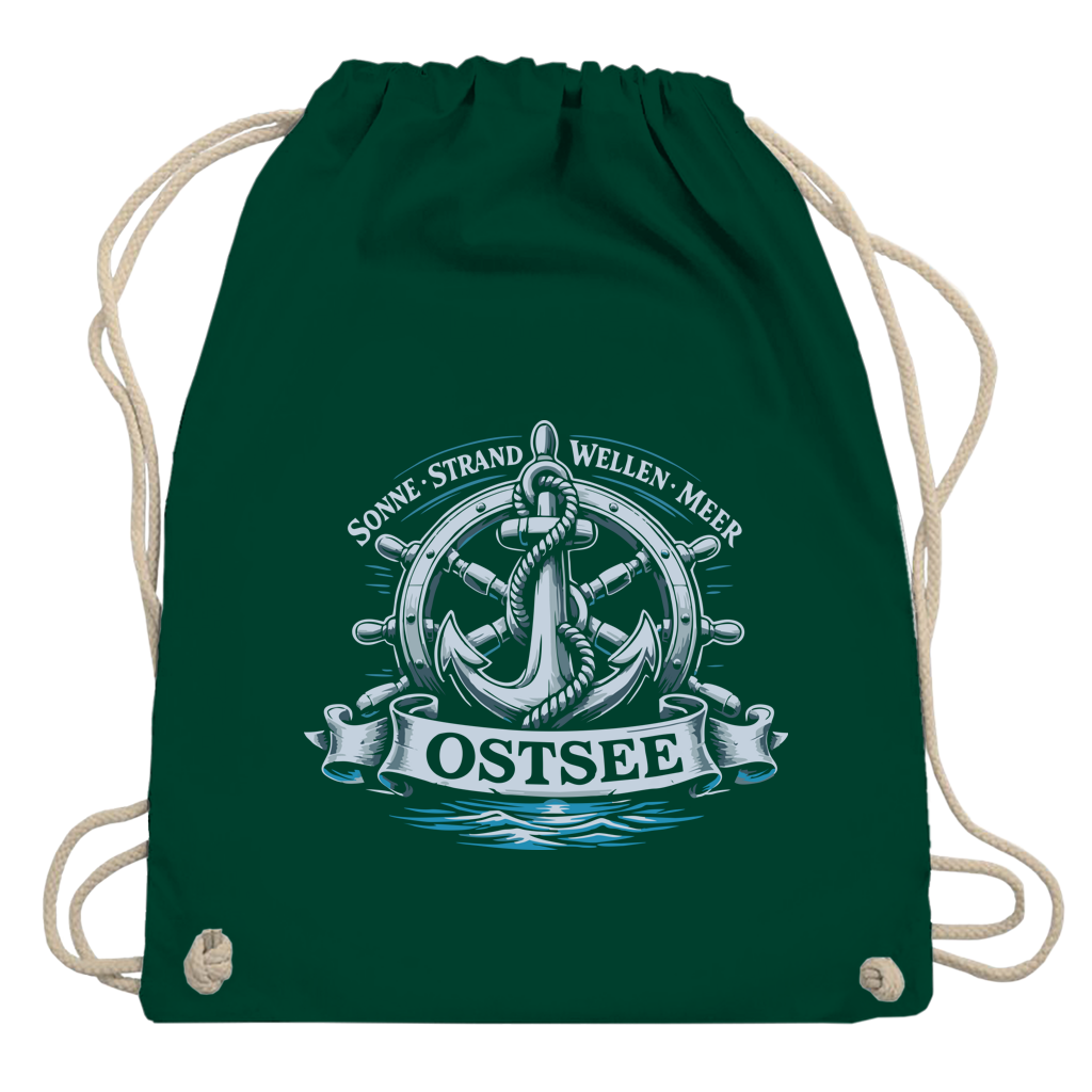 Kordelrucksack  "Ostsee Anker" #559