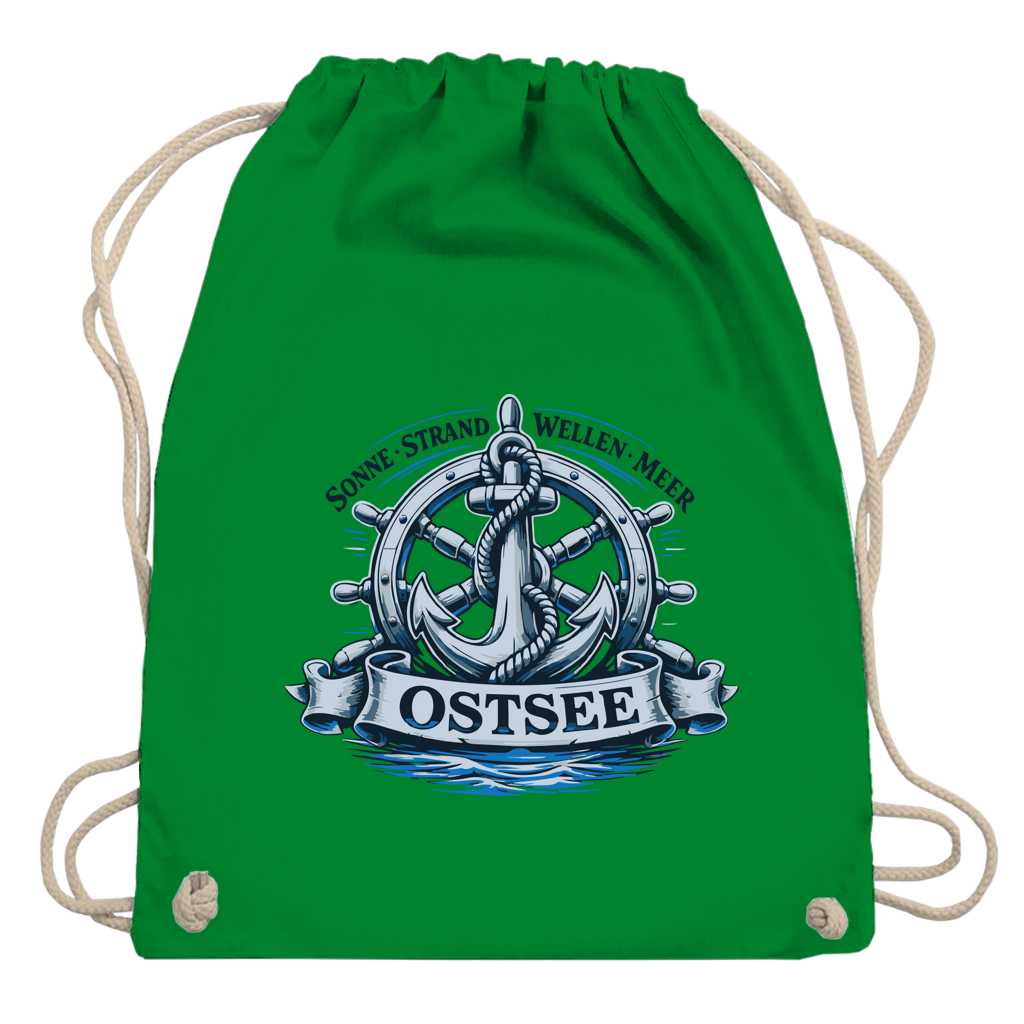 Kordelrucksack  "Ostsee Anker" #559