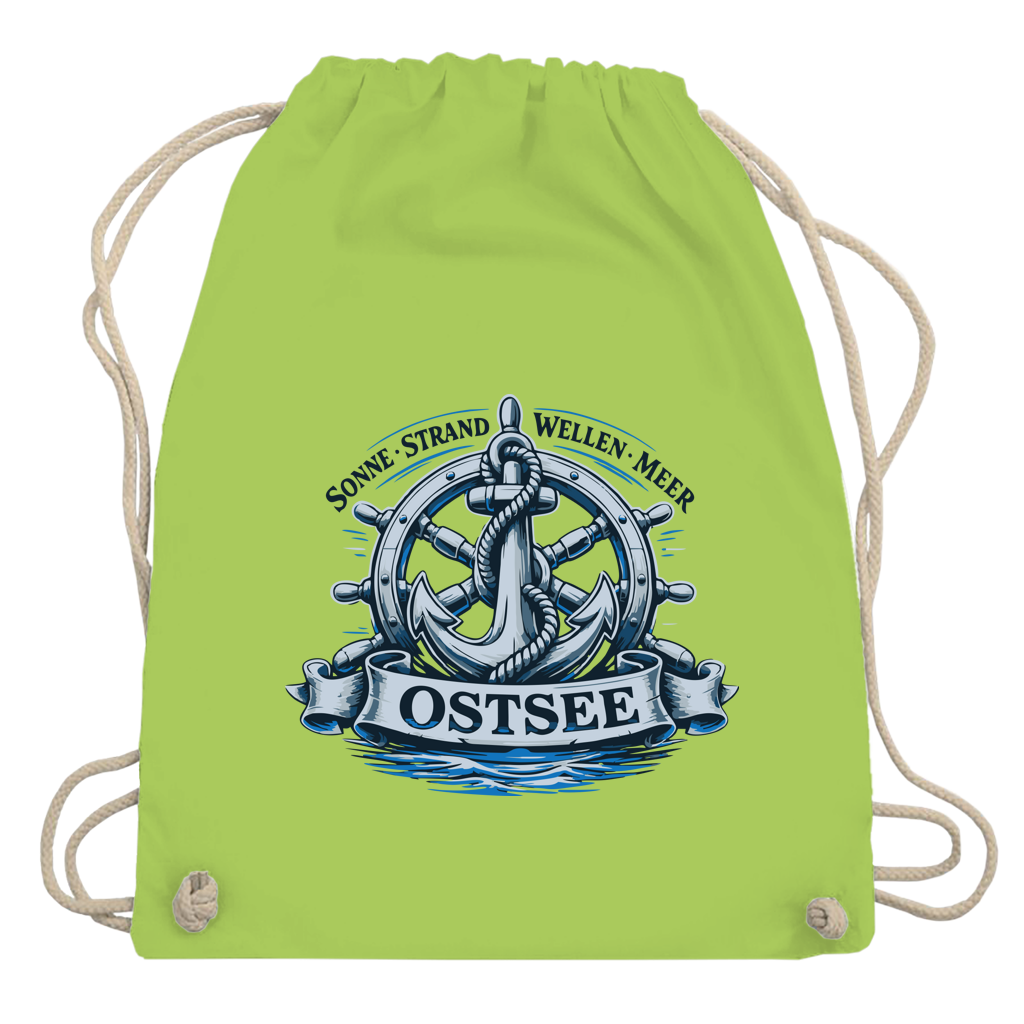 Kordelrucksack  "Ostsee Anker" #559