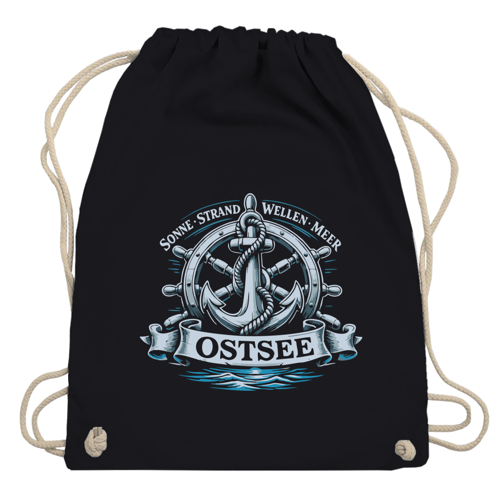 Kordelrucksack  "Ostsee Anker" #559
