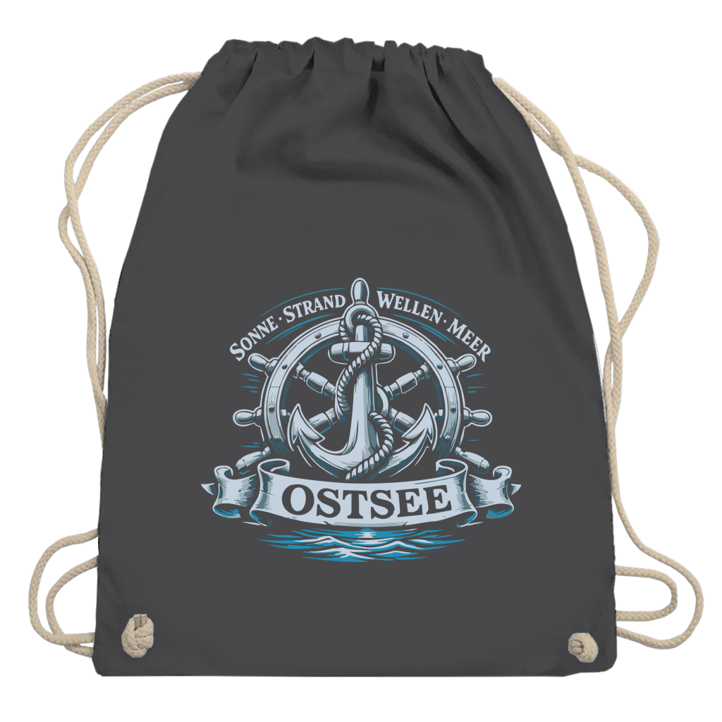 Kordelrucksack  "Ostsee Anker" #559
