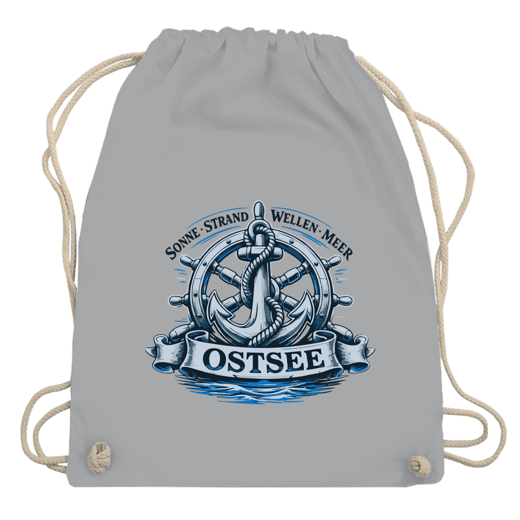 Kordelrucksack  "Ostsee Anker" #559
