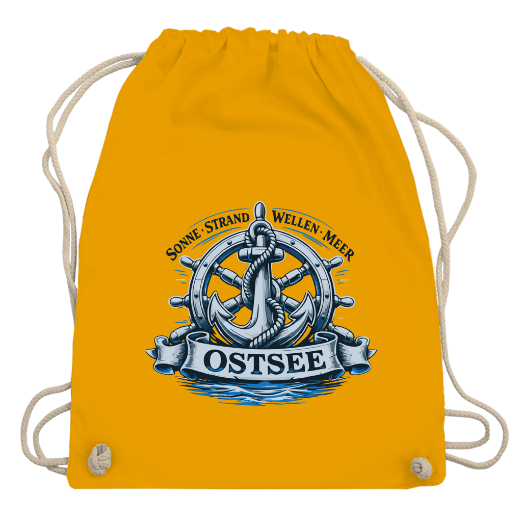 Kordelrucksack  "Ostsee Anker" #559
