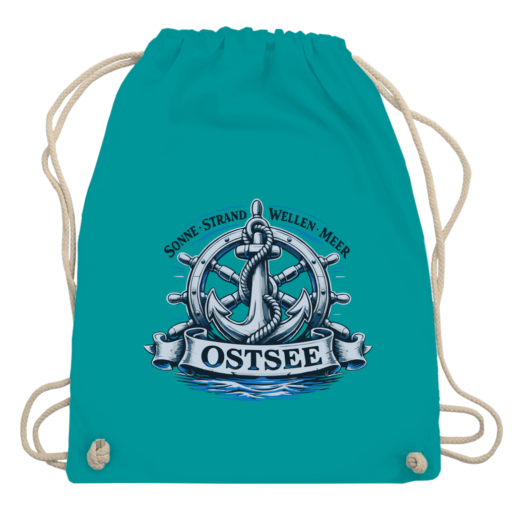 Kordelrucksack  "Ostsee Anker" #559