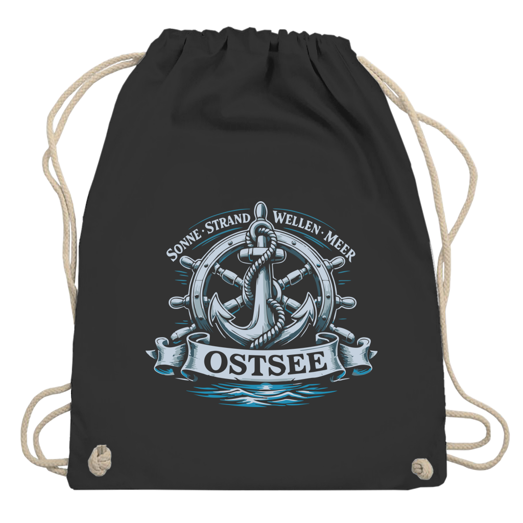Kordelrucksack  "Ostsee Anker" #559