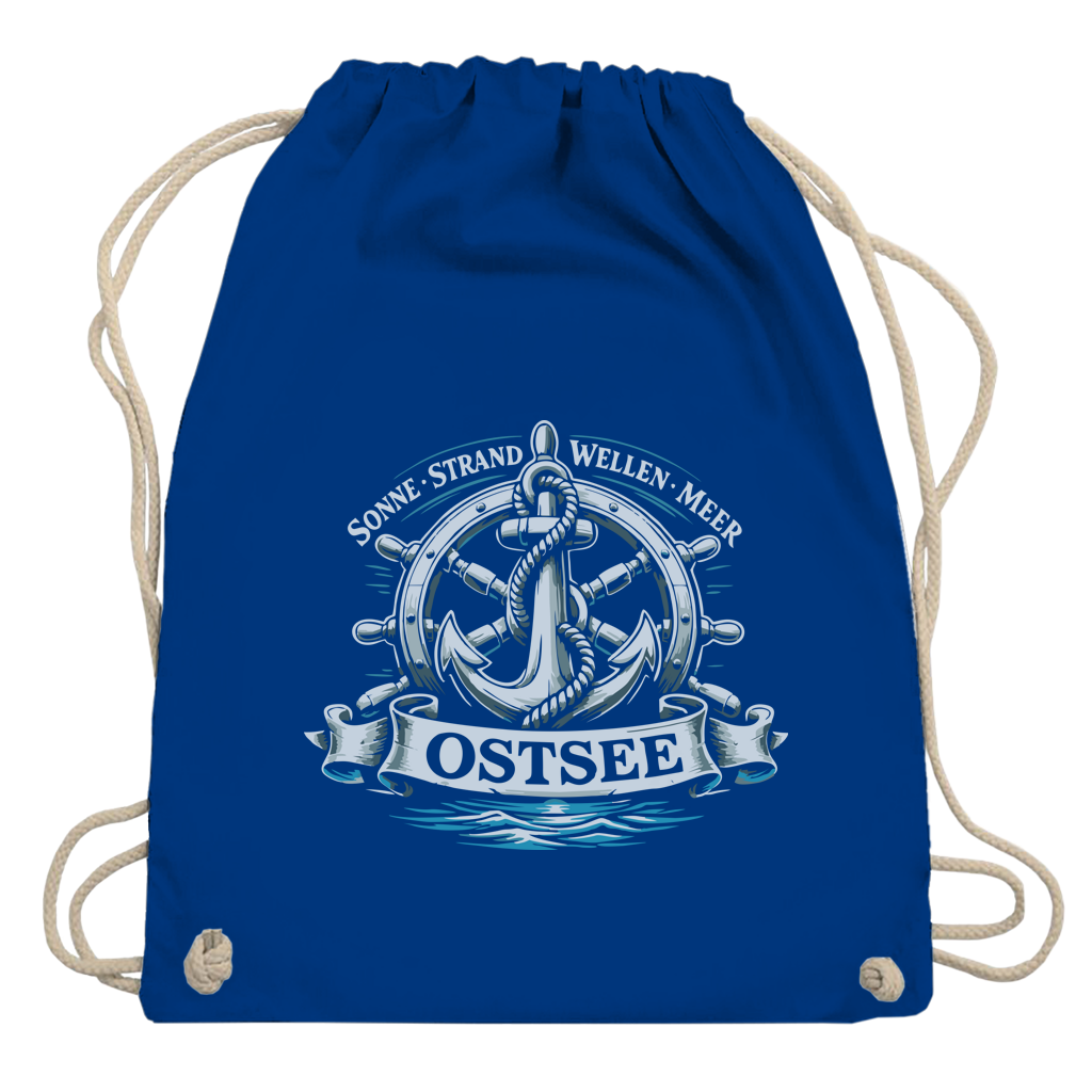 Kordelrucksack  "Ostsee Anker" #559