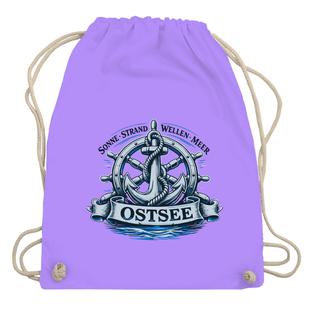 Kordelrucksack  "Ostsee Anker" #559