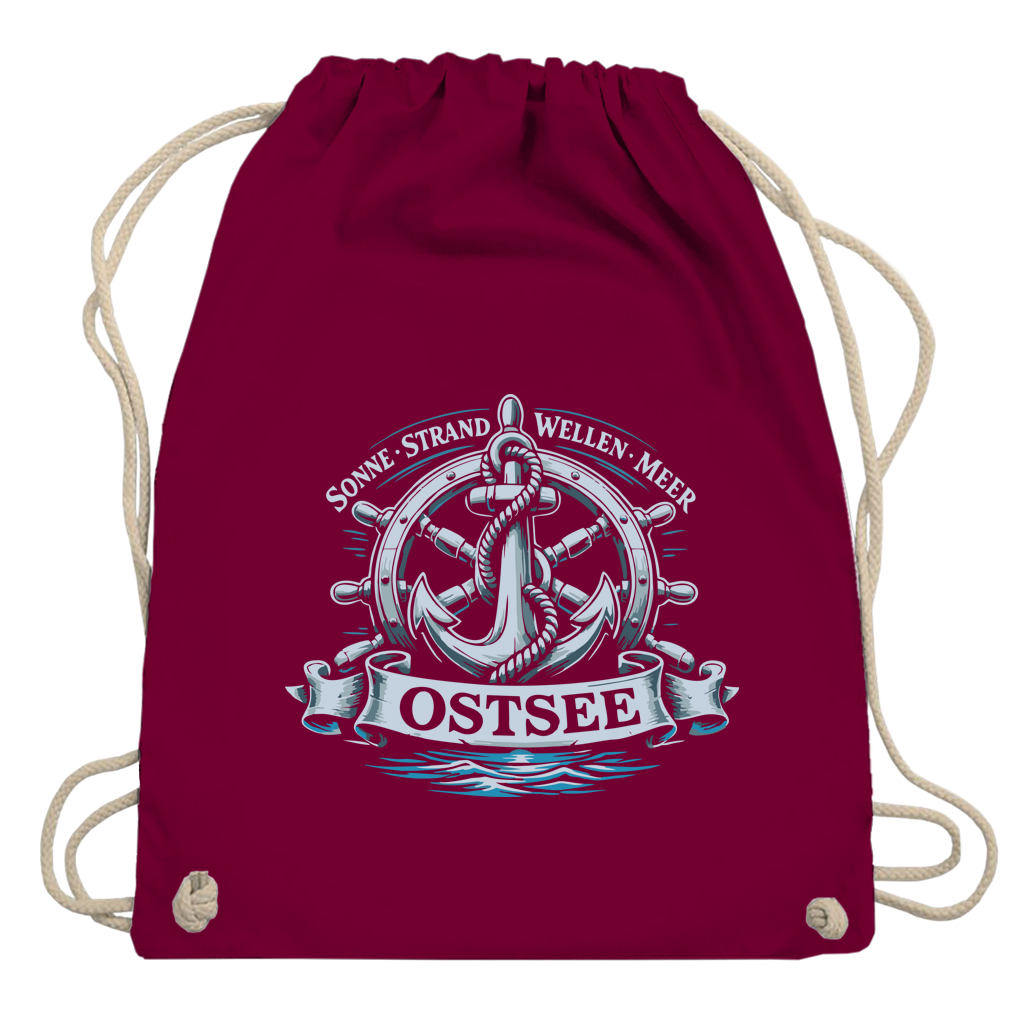 Kordelrucksack  "Ostsee Anker" #559