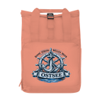 Rucksack mit Seitentasche  "Ostsee Anker" #559 Gr. S