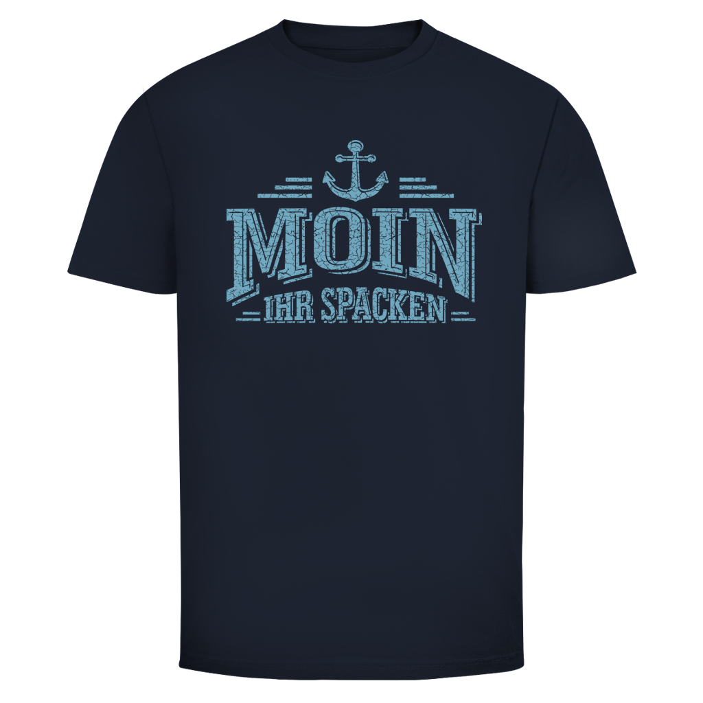 T-Shirt unisex  "MOIN Ihr Spacken" #502 - beidseitiger Druck