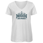 T-Shirt Damen V-Neck  "MOIN Ihr Spacken" #502